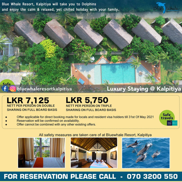 Blue Whale Resort Kalpitiya - Hotel Offers